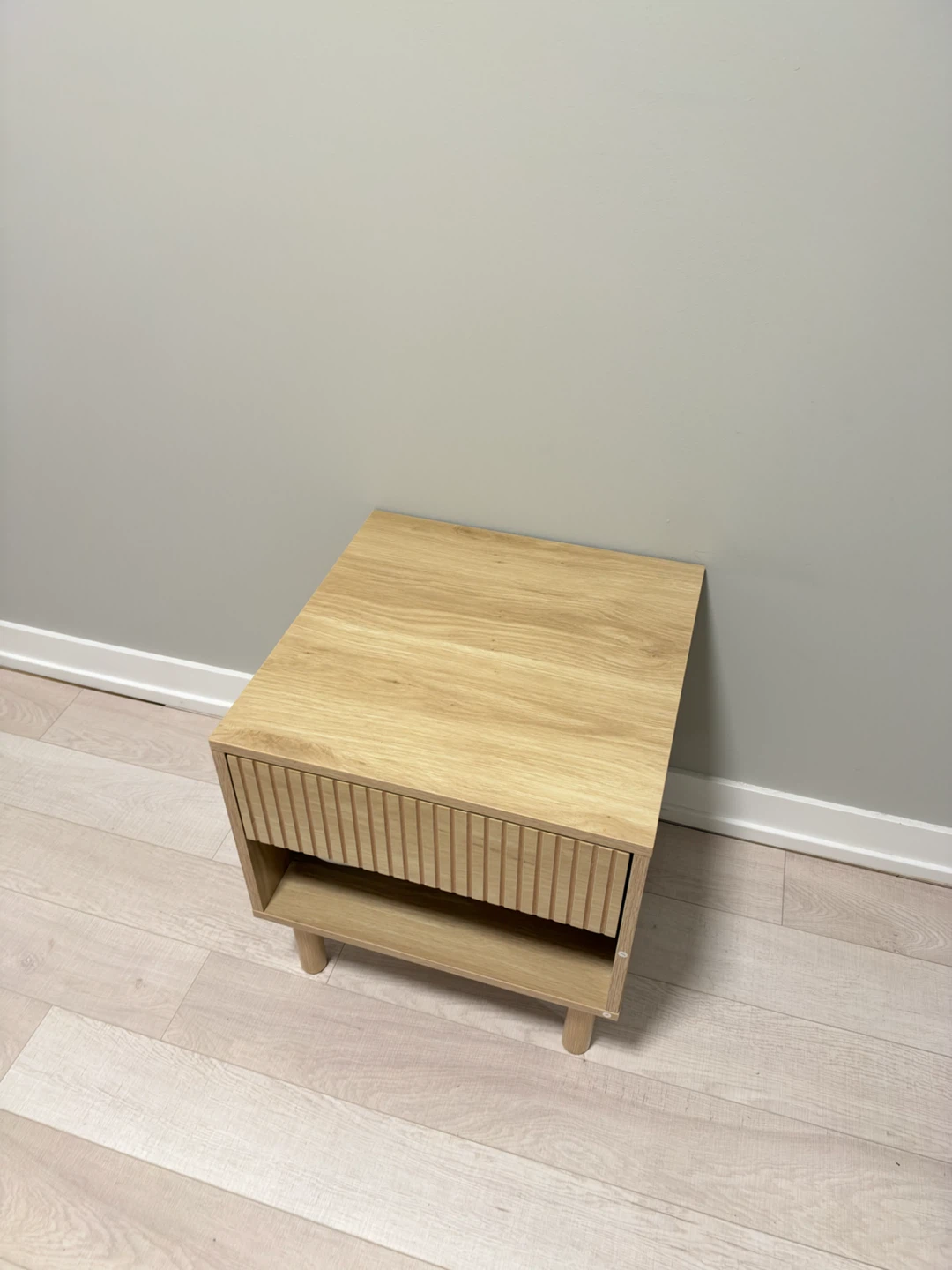 Modern Light Oak Nightstand - photo 2