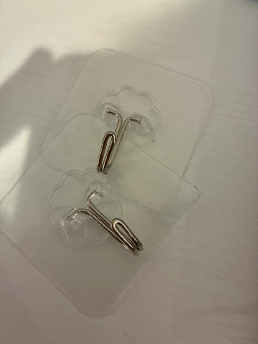 Set of Two Adhesive Wall Hooks