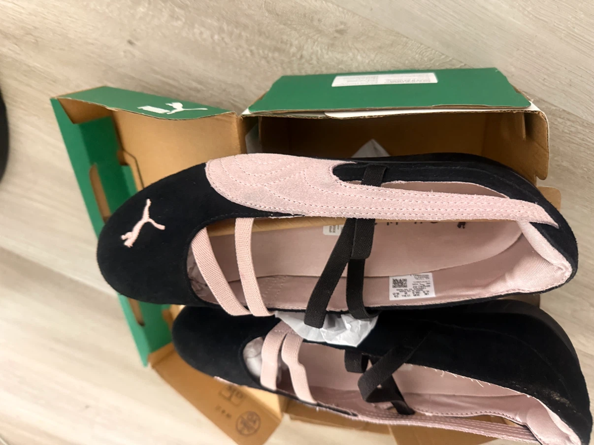 Puma Black and Pink Ballet Flats - photo 3