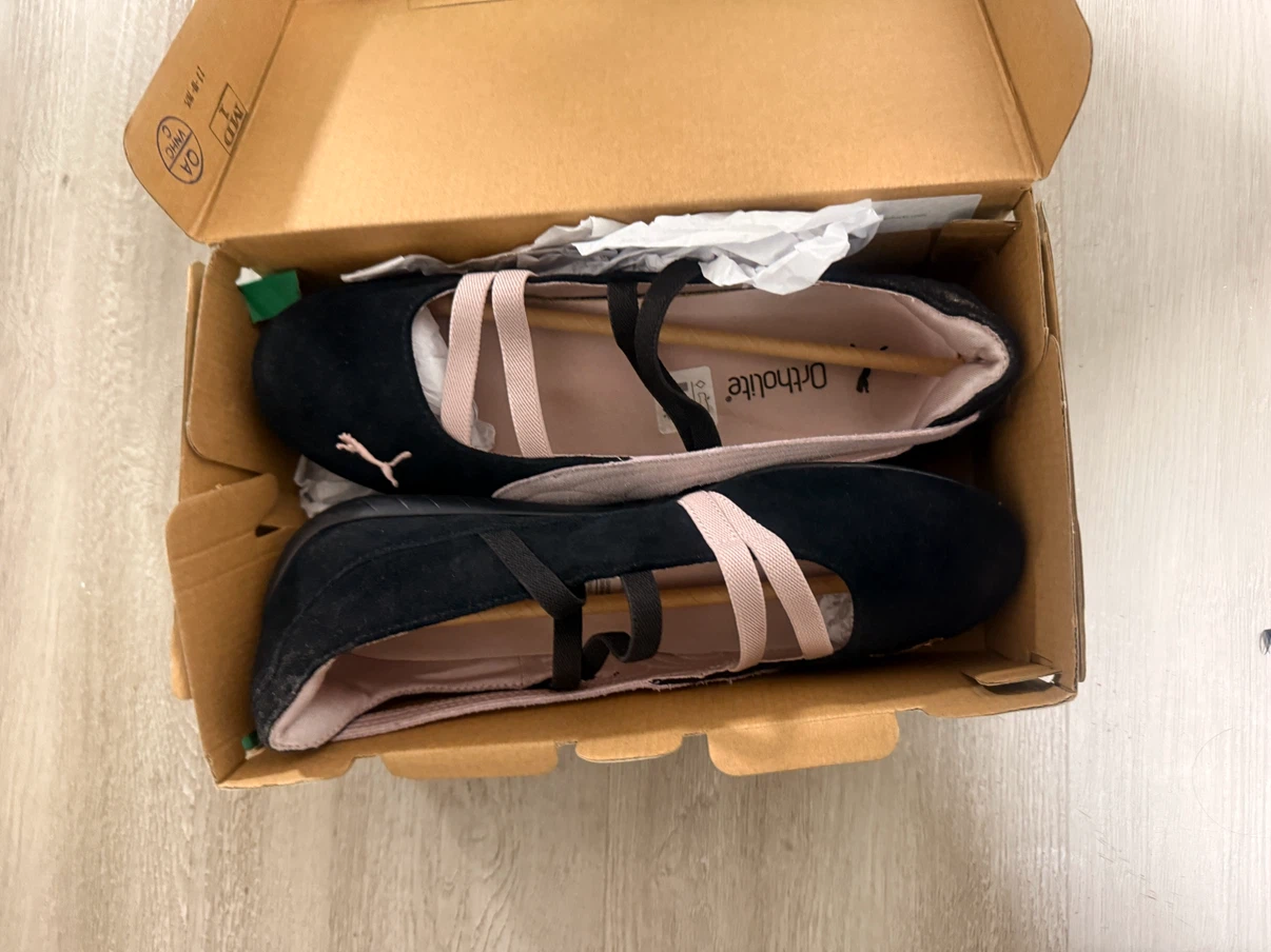 Puma Black and Pink Ballet Flats - photo 4