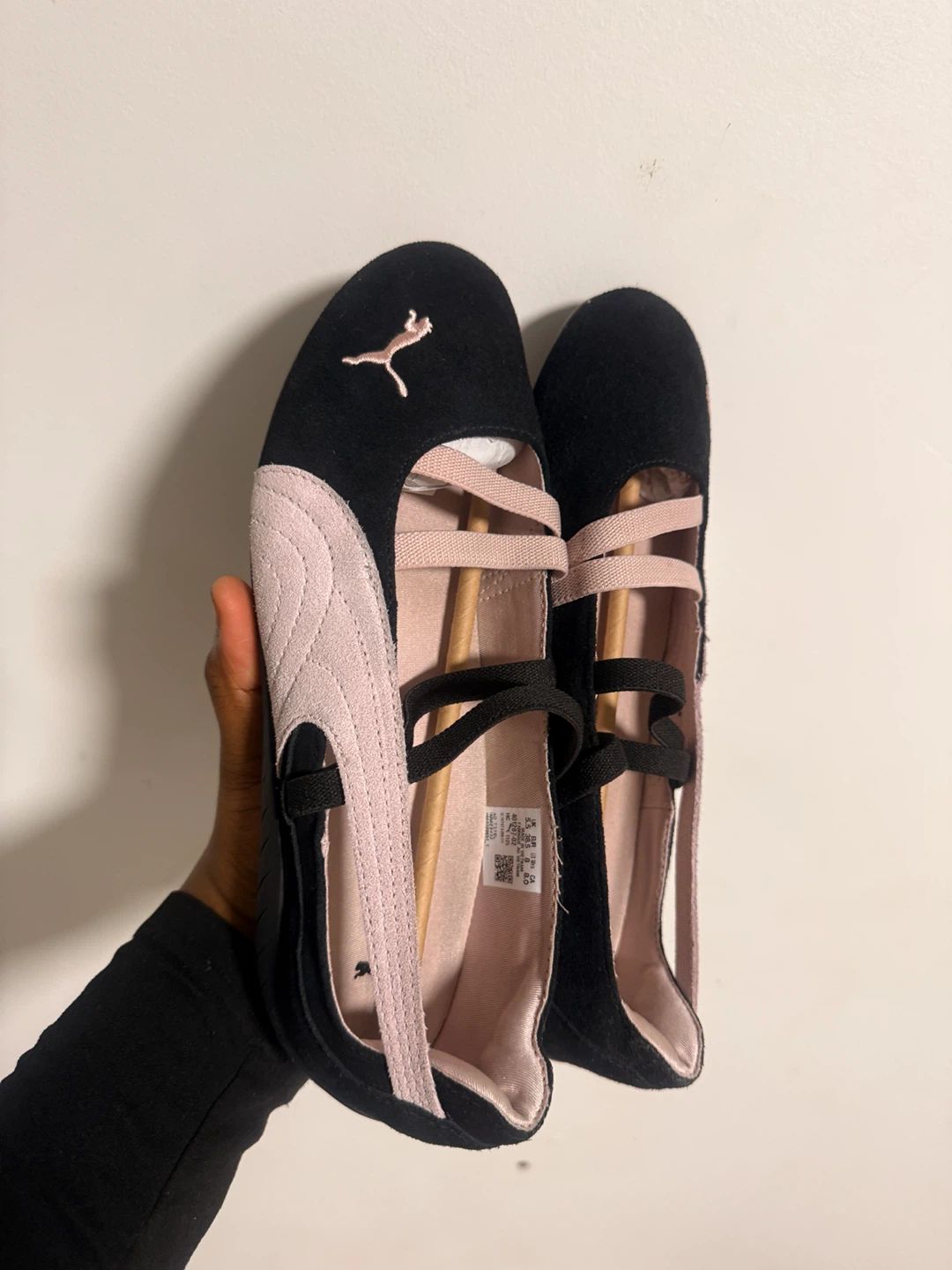 Puma Black and Pink Ballet Flats - photo 5