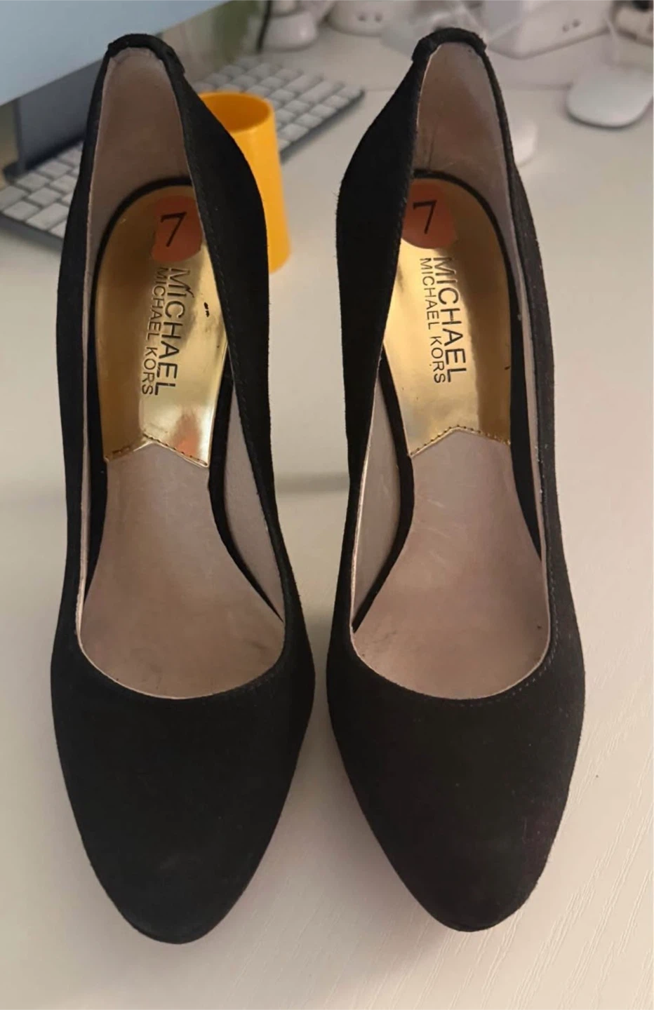 Michael Kors Black Suede Pumps Size 7