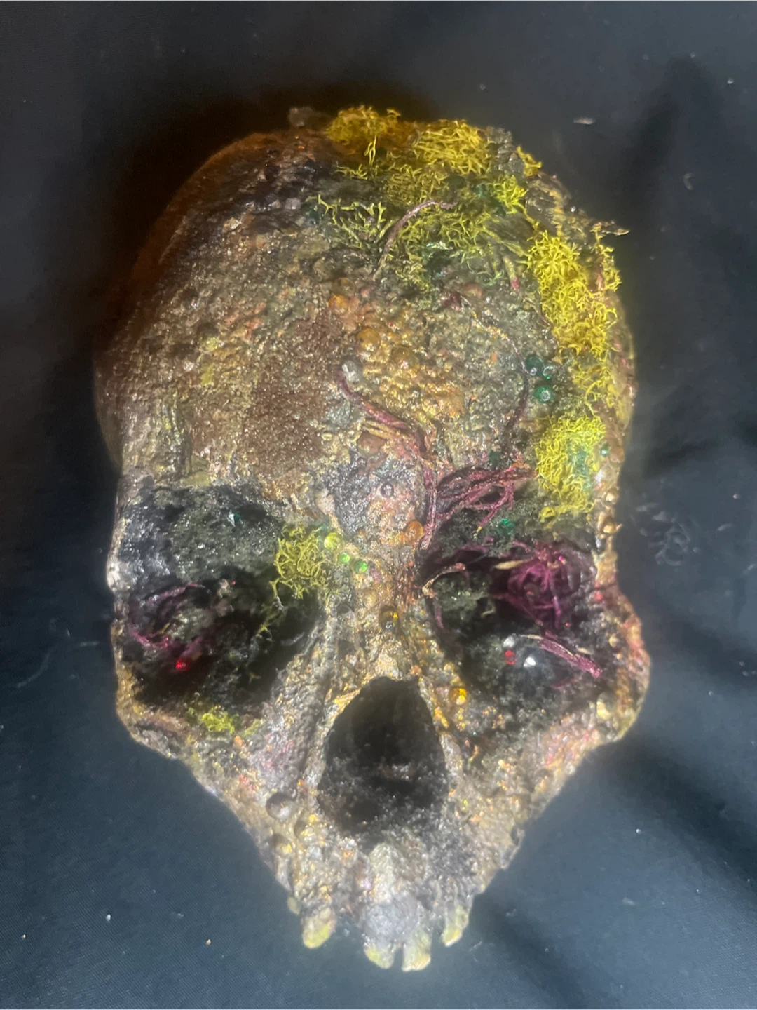 Decorative Moss and embellished Skull - photo 2