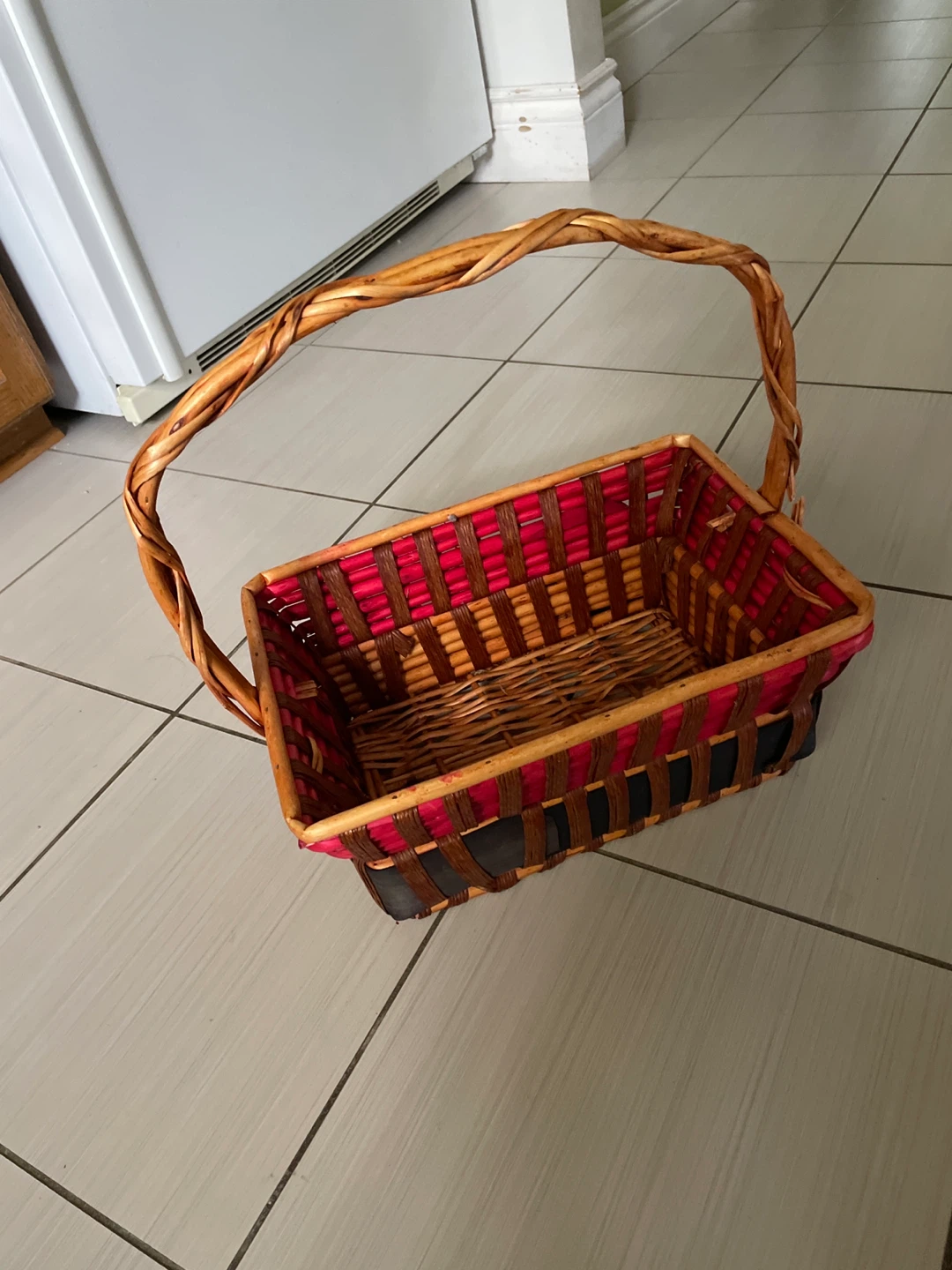 Woven Wicker Storage Basket