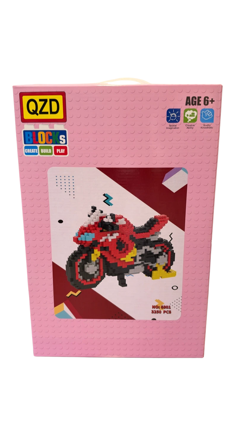 QZD Blocks Motorcycle Model 6801 kids gift items