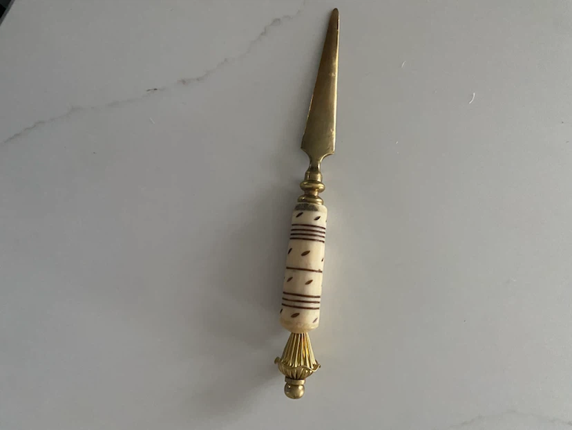 Vintage Brass Letter Opener