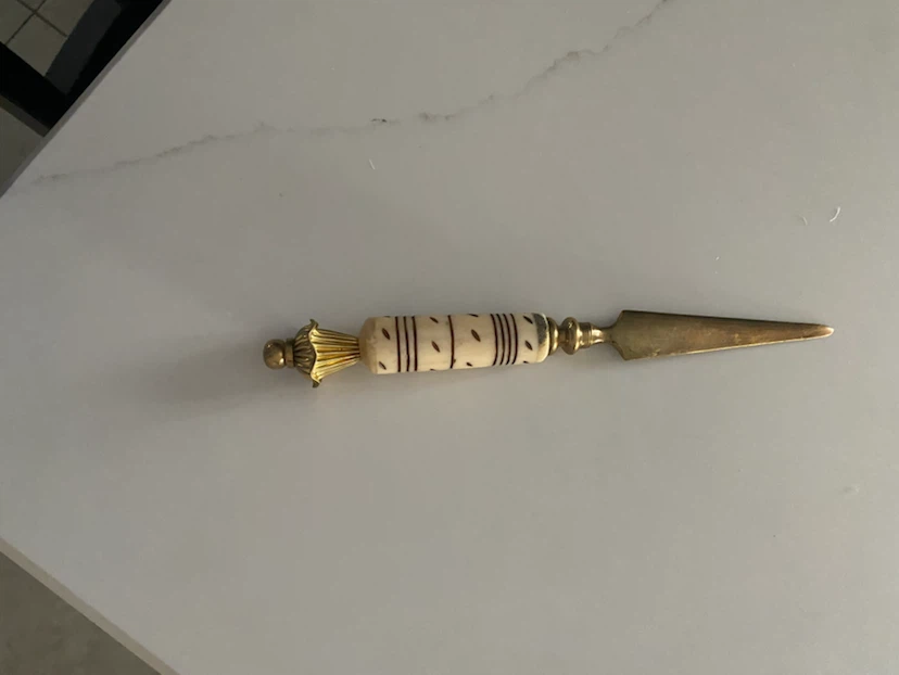 Vintage Brass Letter Opener - photo 2