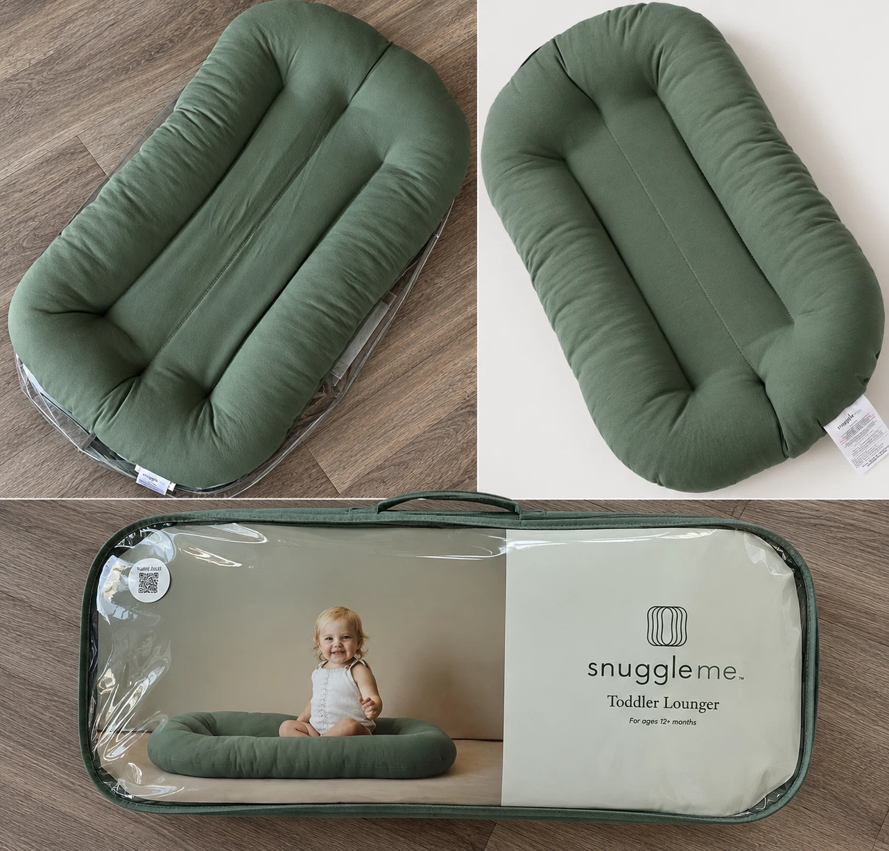 Snuggle Me Organic Toddler Lounger in Forest