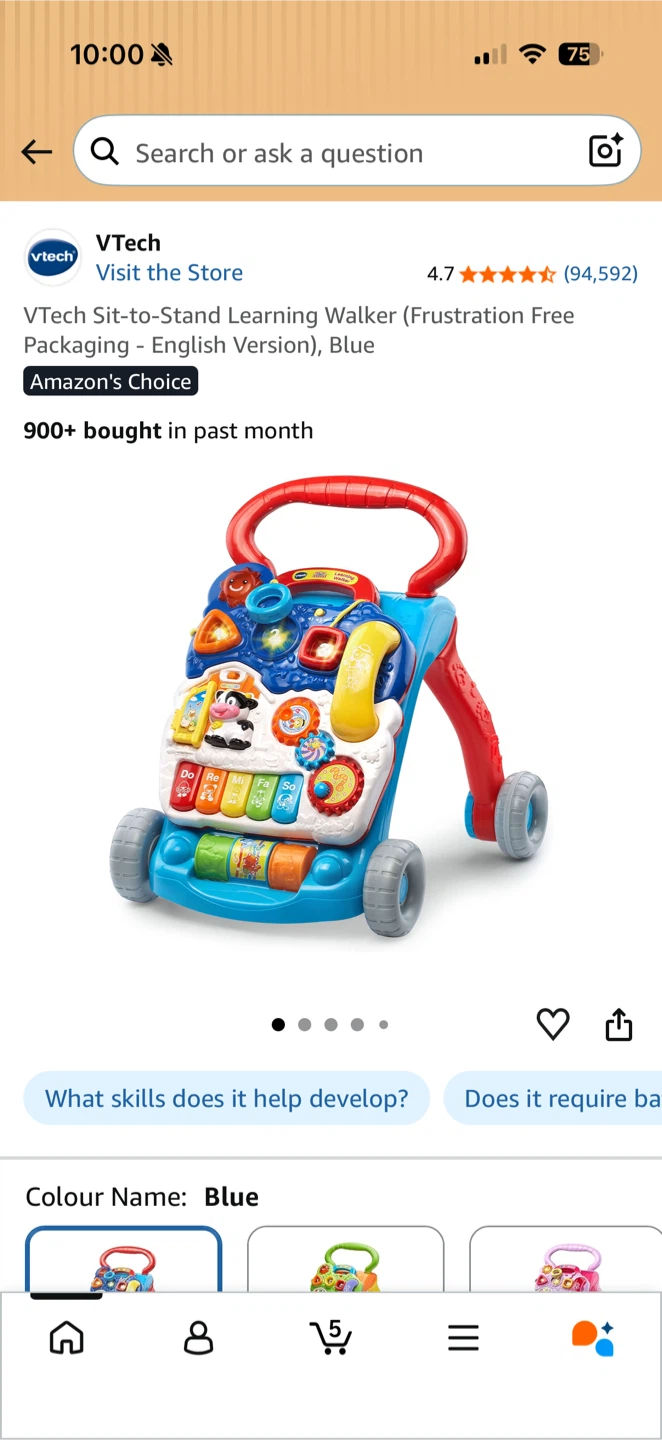 VTech Sit-to-Stand Learning Walker