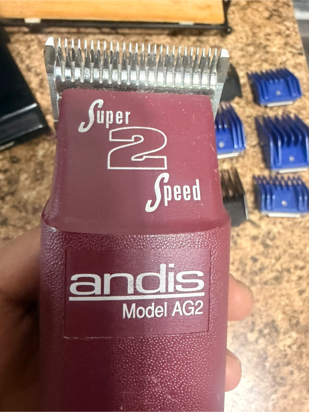 Andis Super 2 Speed Model AG2 Clipper with Attachments - photo 2