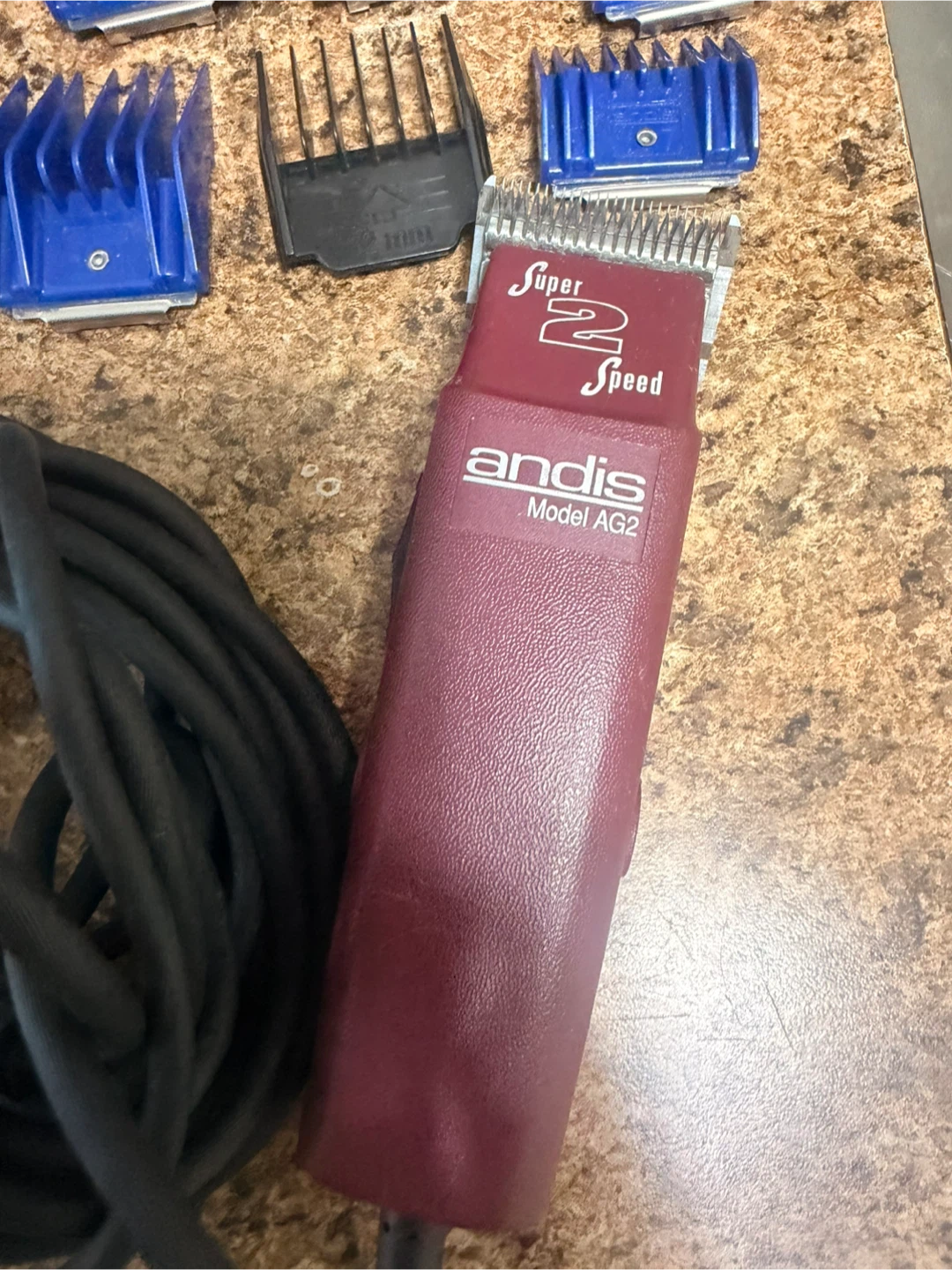 Andis Super 2 Speed Model AG2 Clipper with Attachments - photo 3