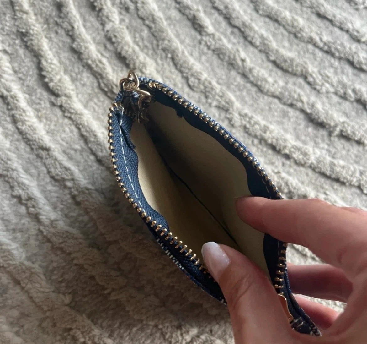 Blue Canvas Coin Purse - photo 2