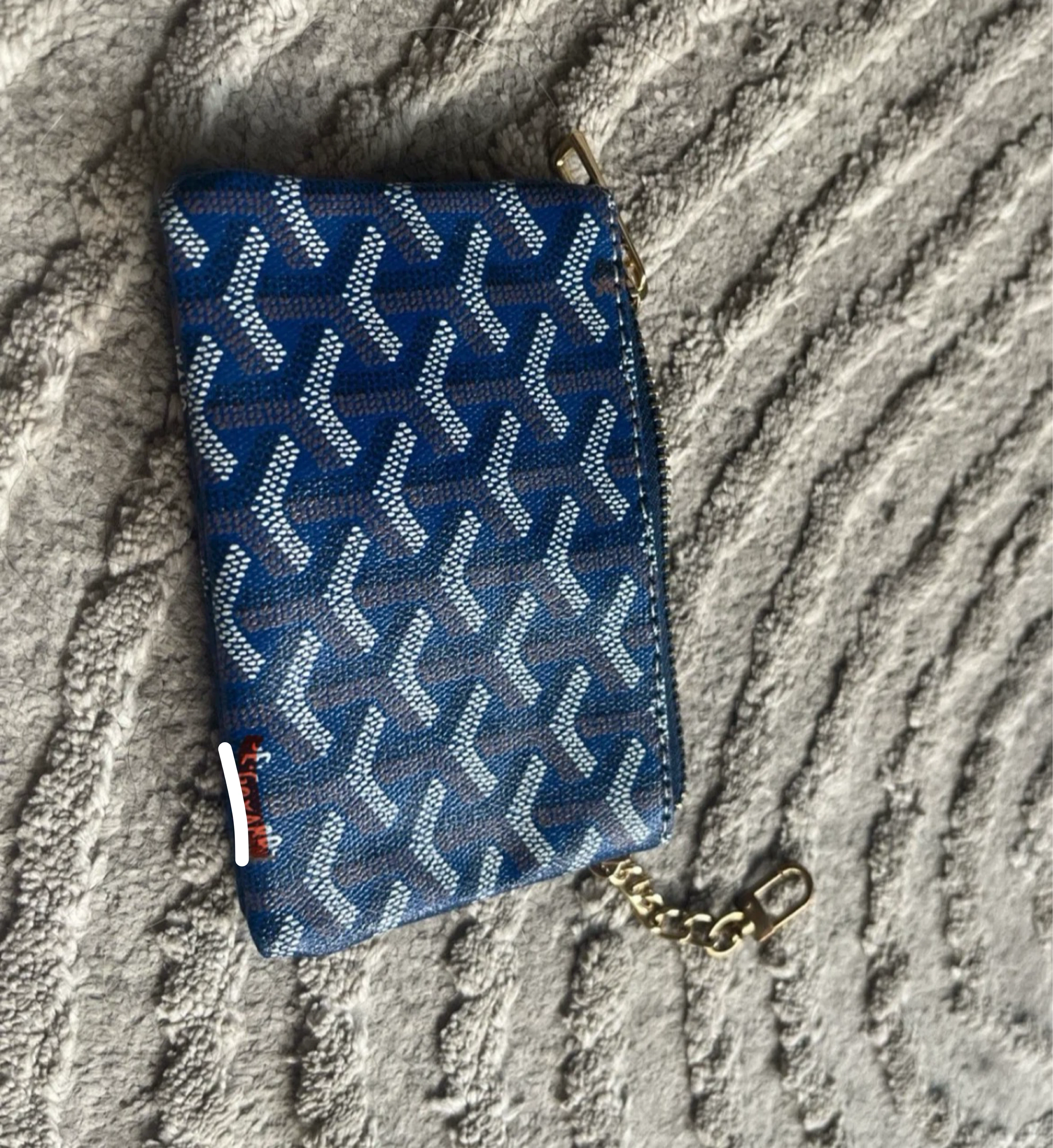 Blue Canvas Coin Purse