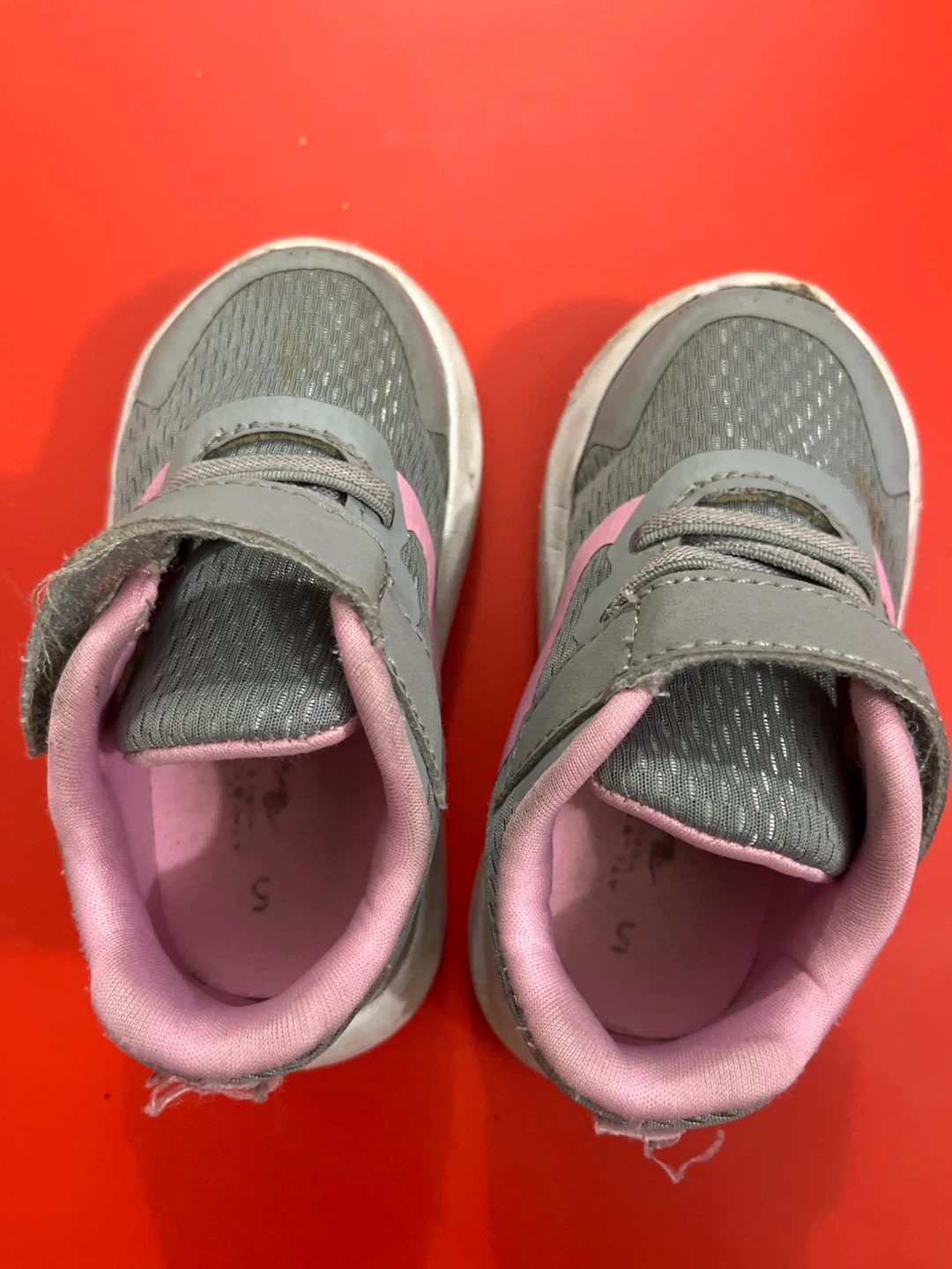 Athletic Works Girls Sneakers Grey and Pink