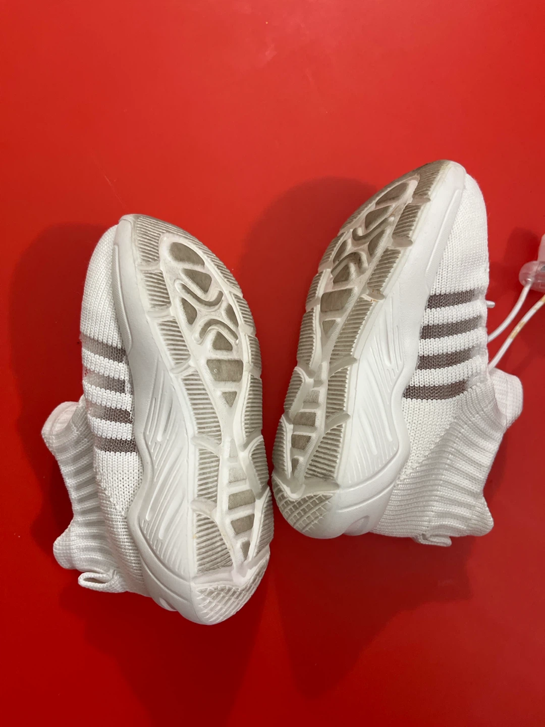 White Kids Running Shoes Size 21 - photo 2