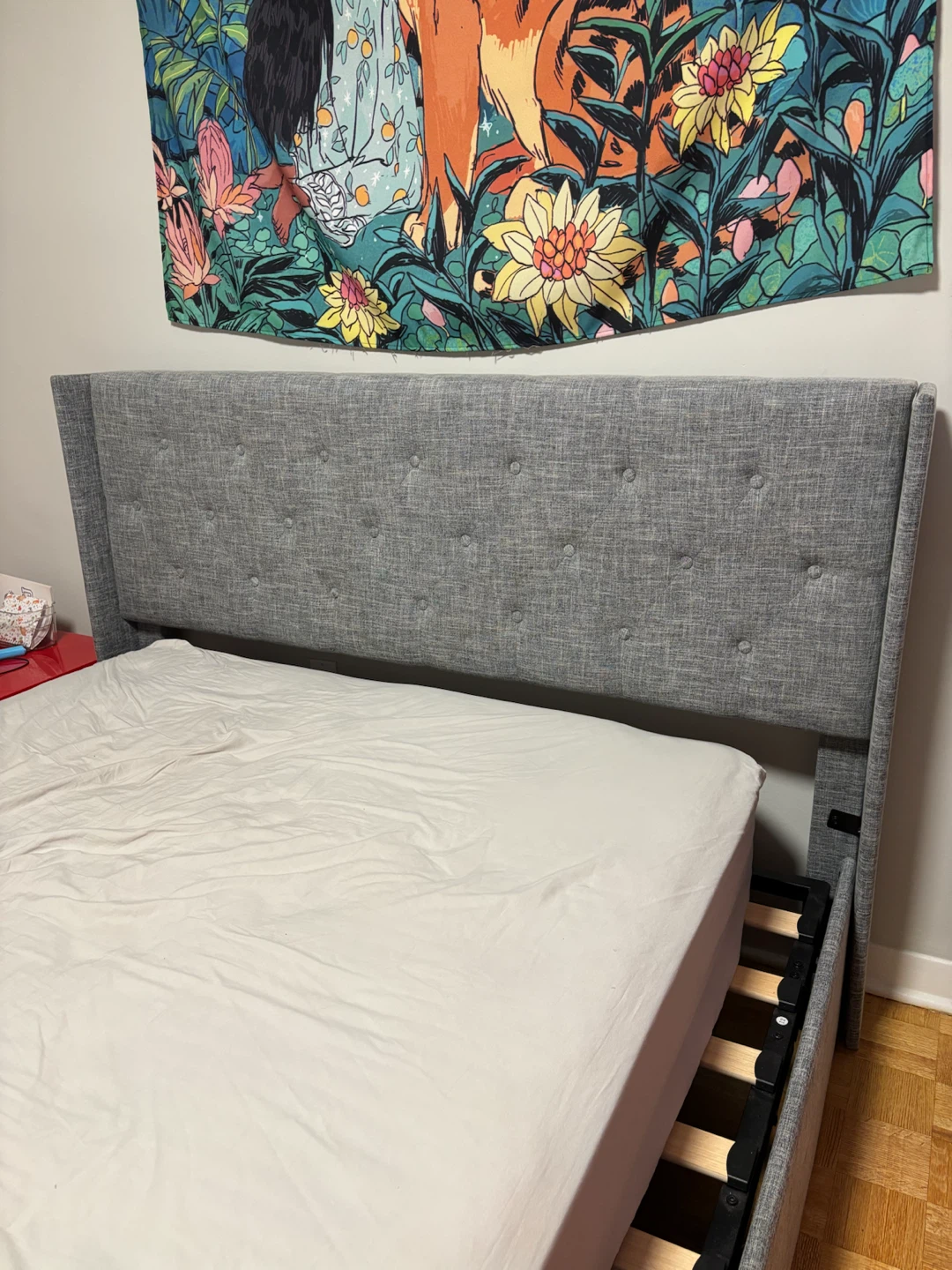 URGENT SALE! Like-New Bed Frame + Mattress Combo ($350) - photo 2