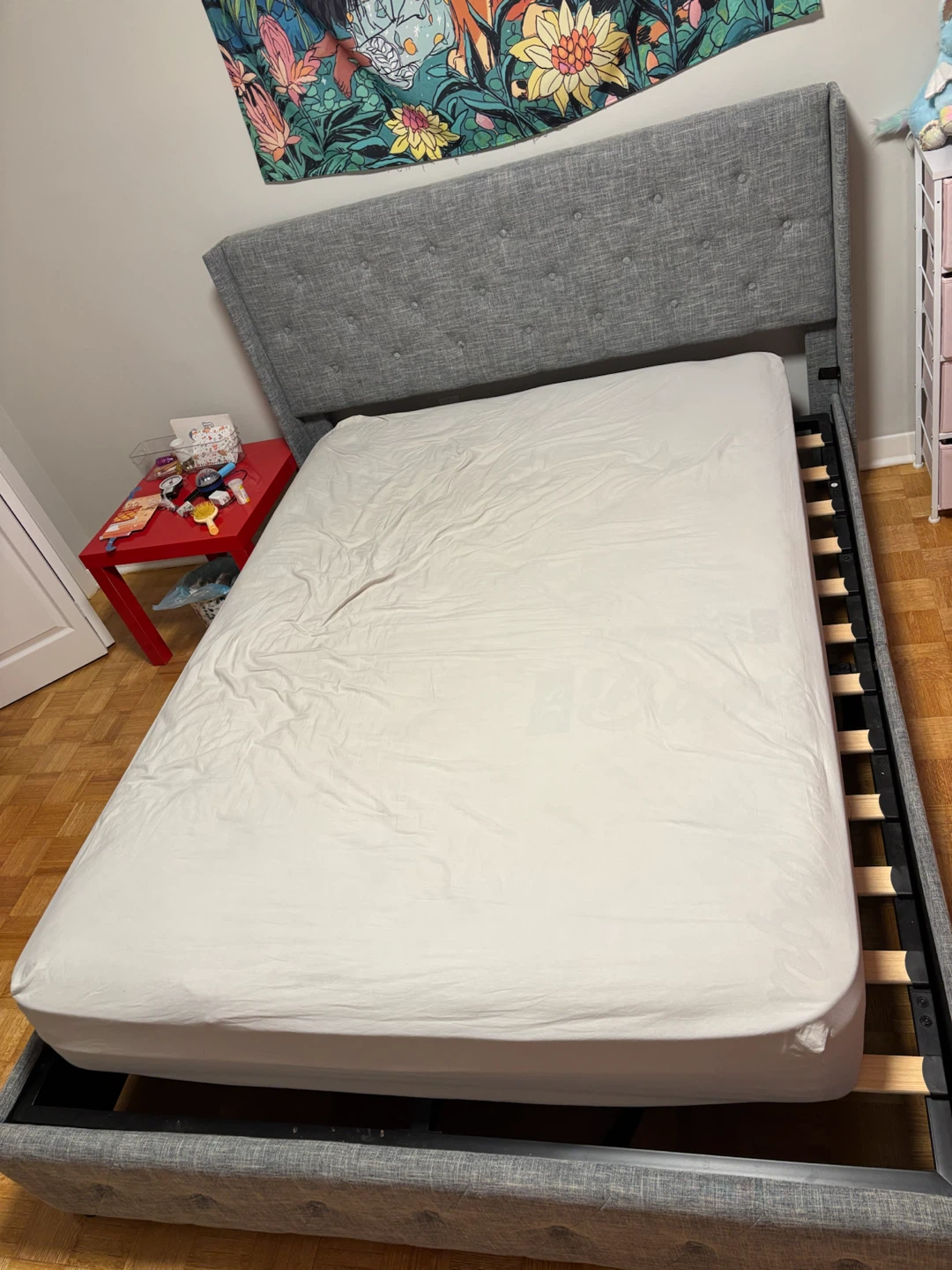 URGENT SALE! Like-New Bed Frame + Mattress Combo ($350) - photo 3