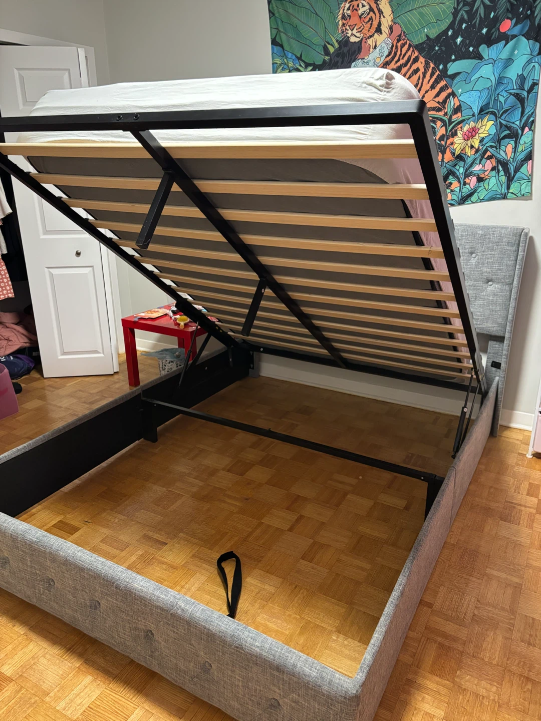 URGENT SALE! Like-New Bed Frame + Mattress Combo ($350) - photo 4