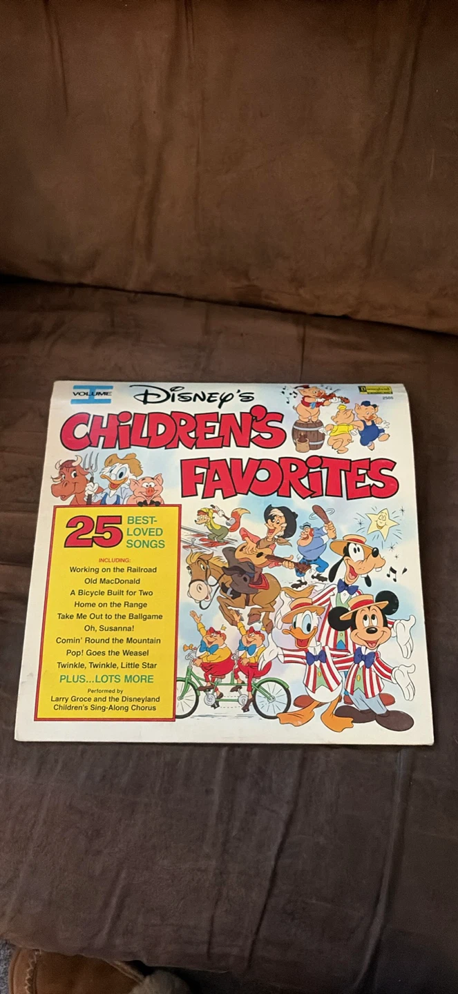 Disney's Children's Favorites Volume 1 Vinyl Record