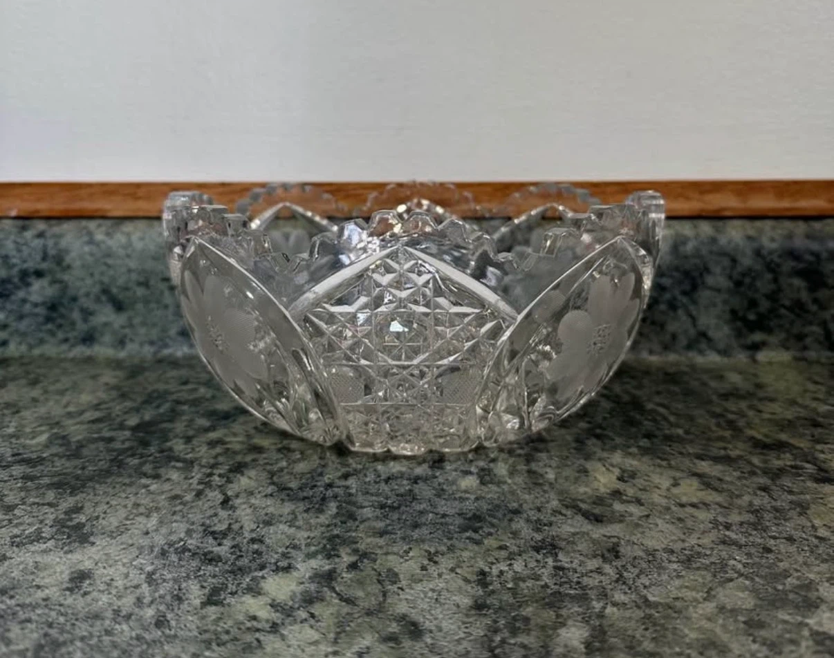 American Brilliant Period Cut Glass Bowl - photo 2