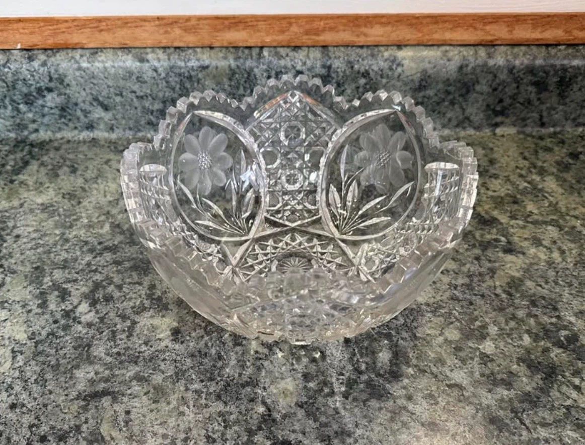 American Brilliant Period Cut Glass Bowl - photo 3