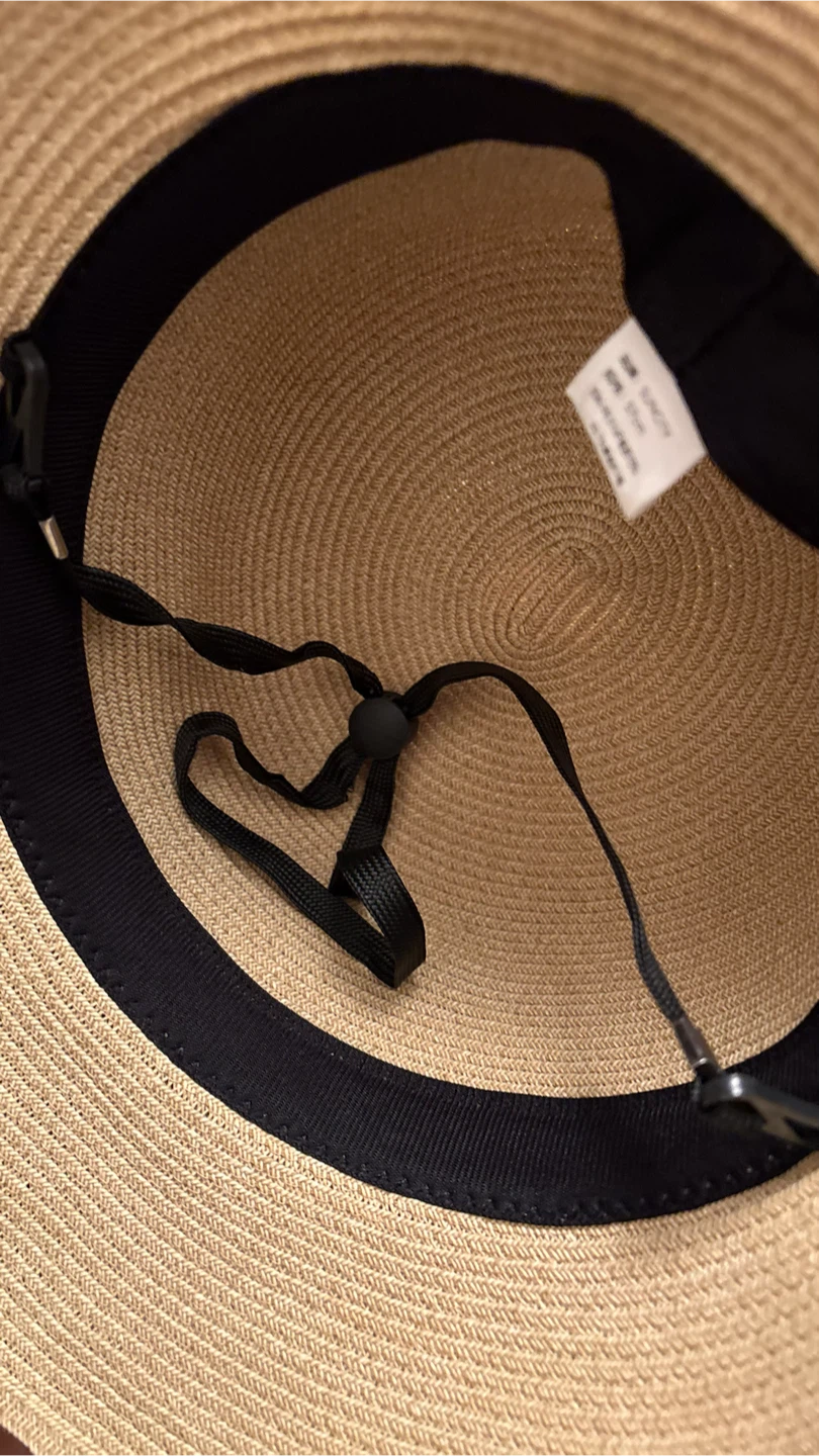 Sun Hat with Striped Ribbon - photo 4