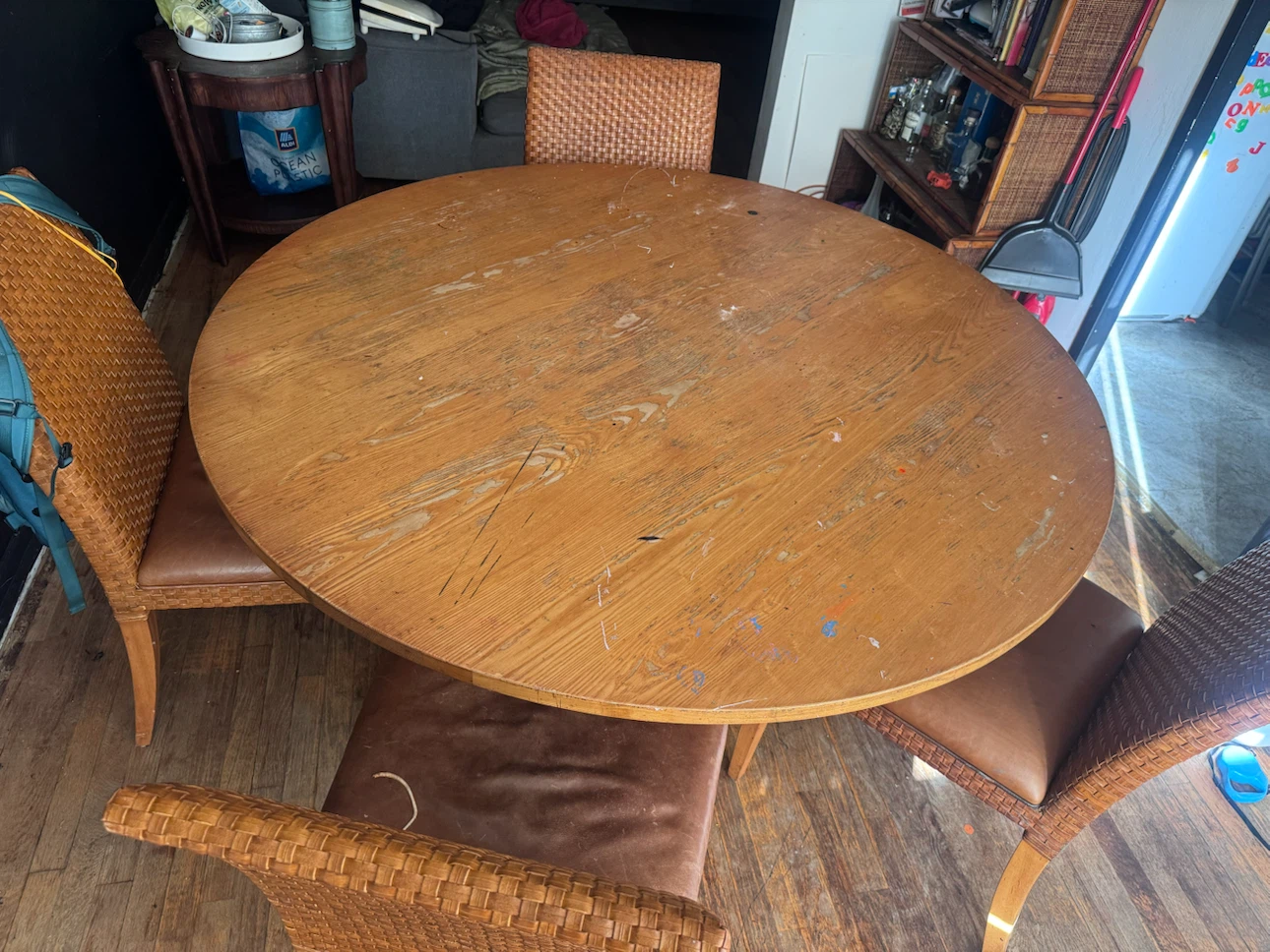 Round Wooden Dining Table