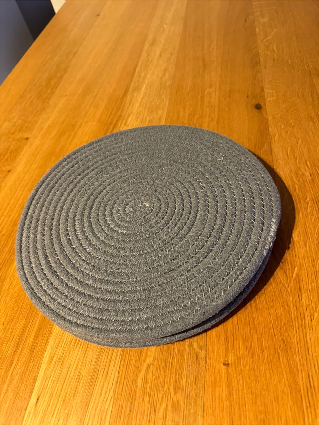 Set of 4 Grey Woven Placemats