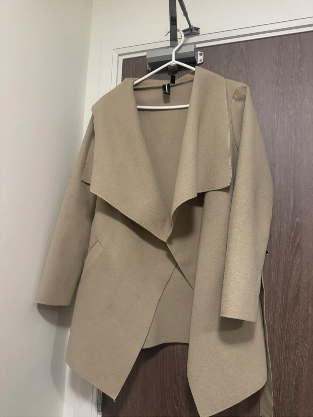 Beige Waterfall Coat