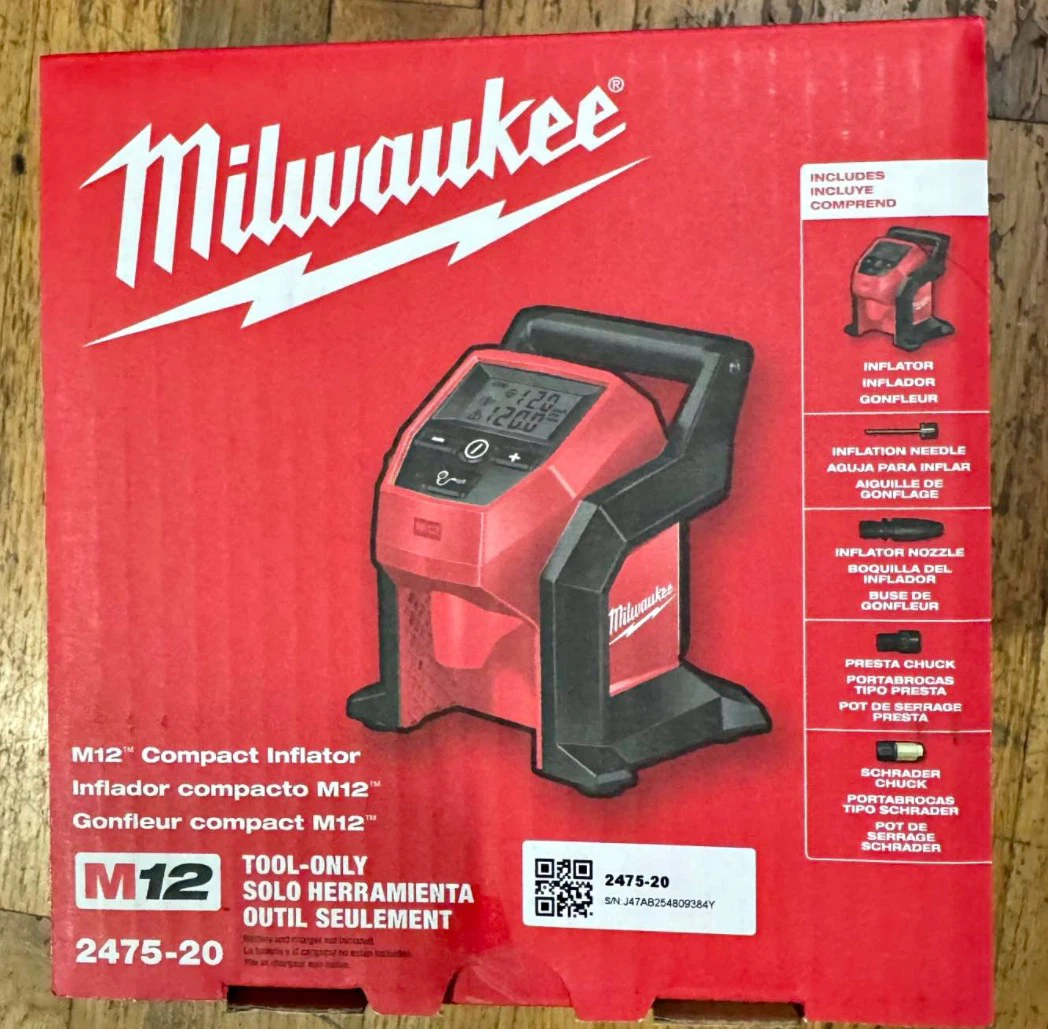 Milwaukee M12 Compact Inflator 2475-20