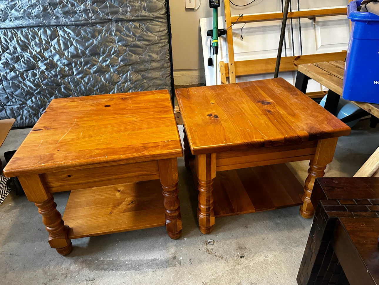 Pair of Wooden Side Tables