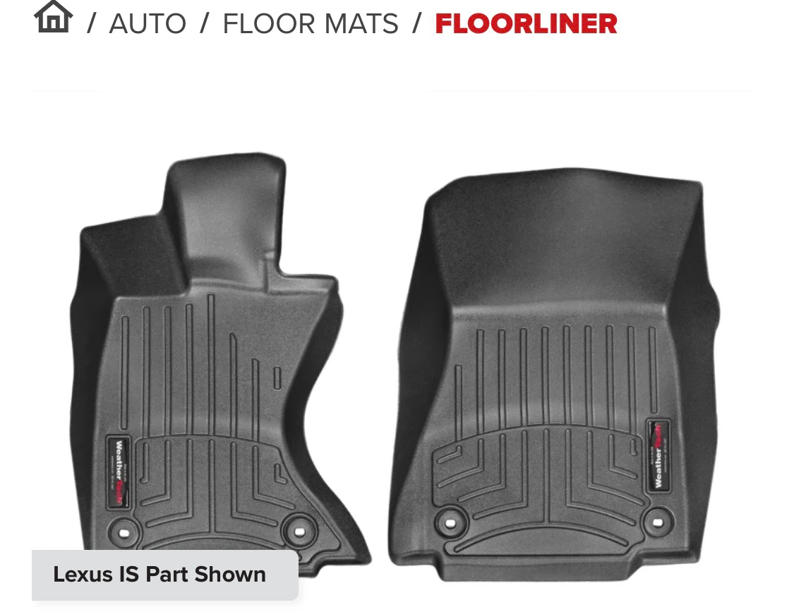 WeatherTech FloorLiner for Lexus IS