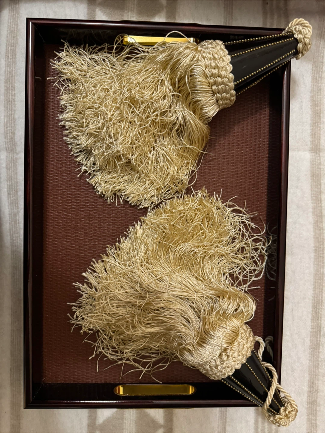 Gold Tassel Curtain Tiebacks - 1 Pair