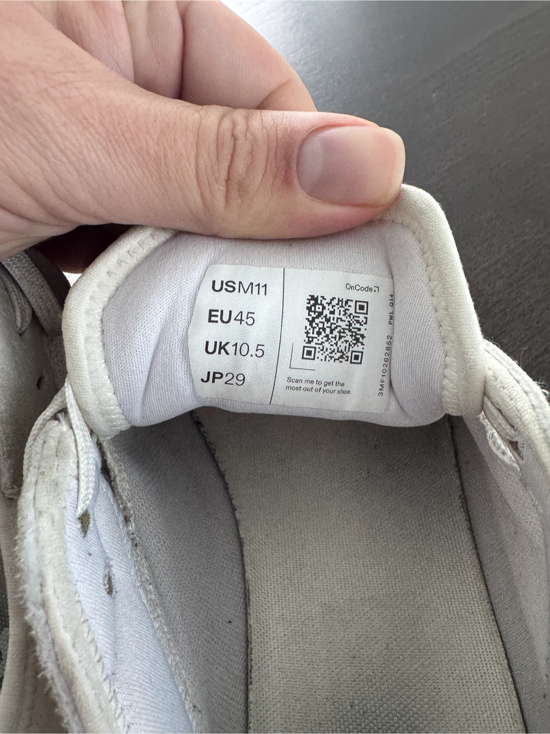 On Running Shoes White US Men's 11 - photo 2