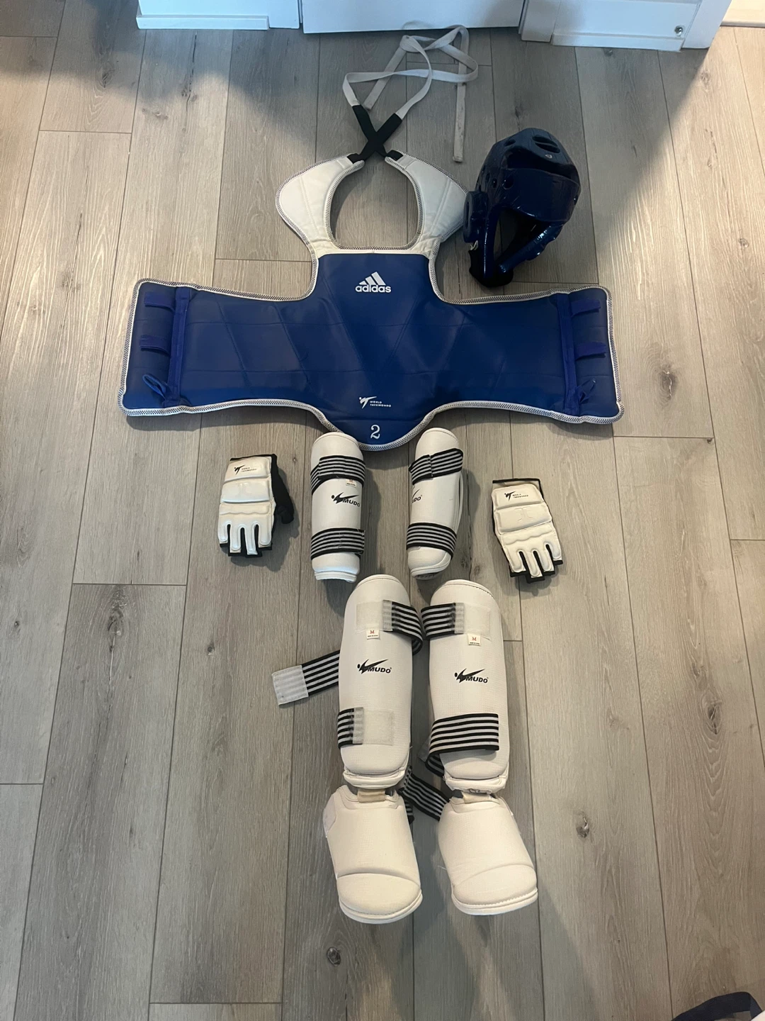 Adidas and Mudo Taekwondo Sparring Gear Set