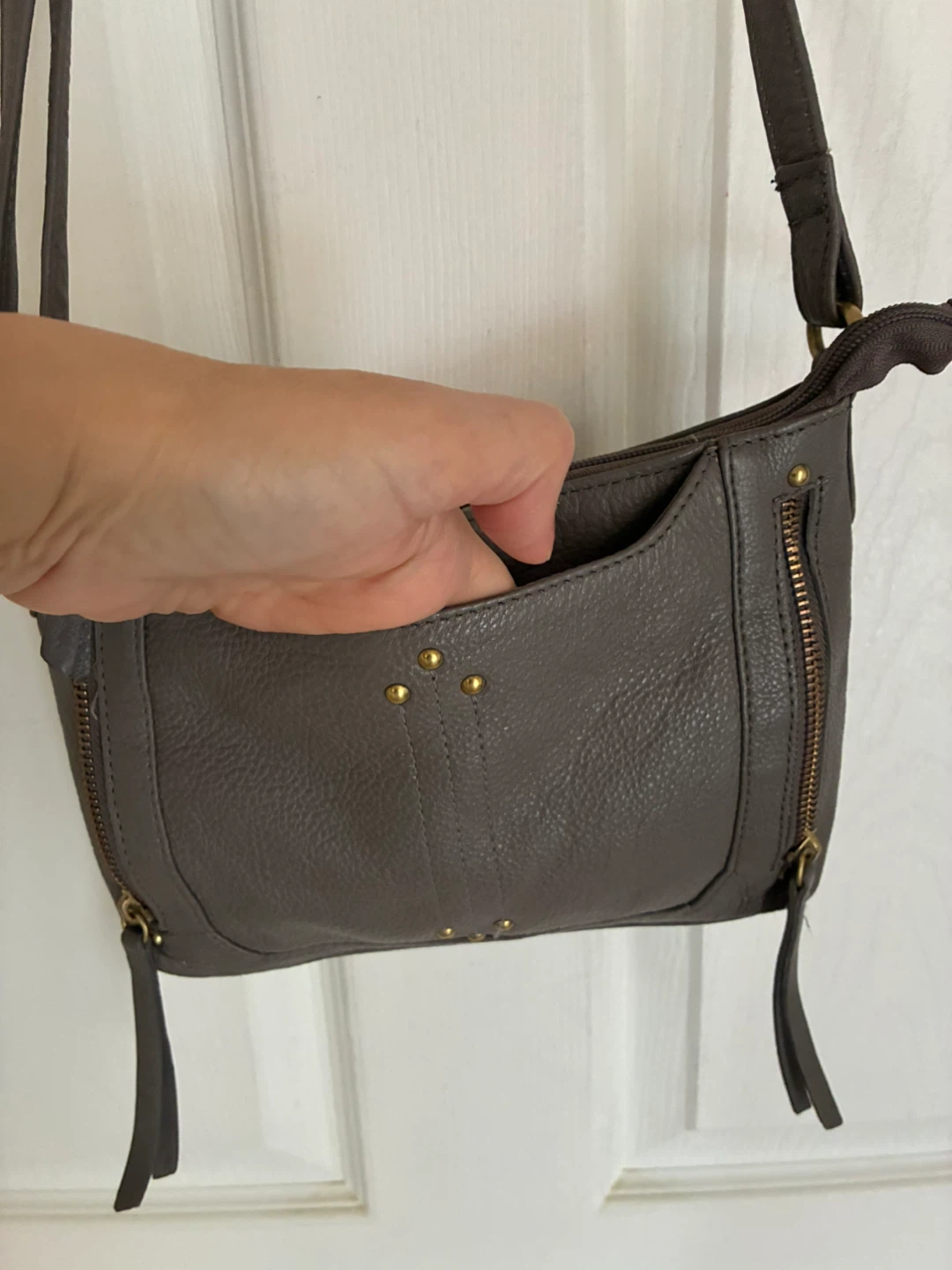 Great American Leather Works Grey Crossbody Bag - photo 3