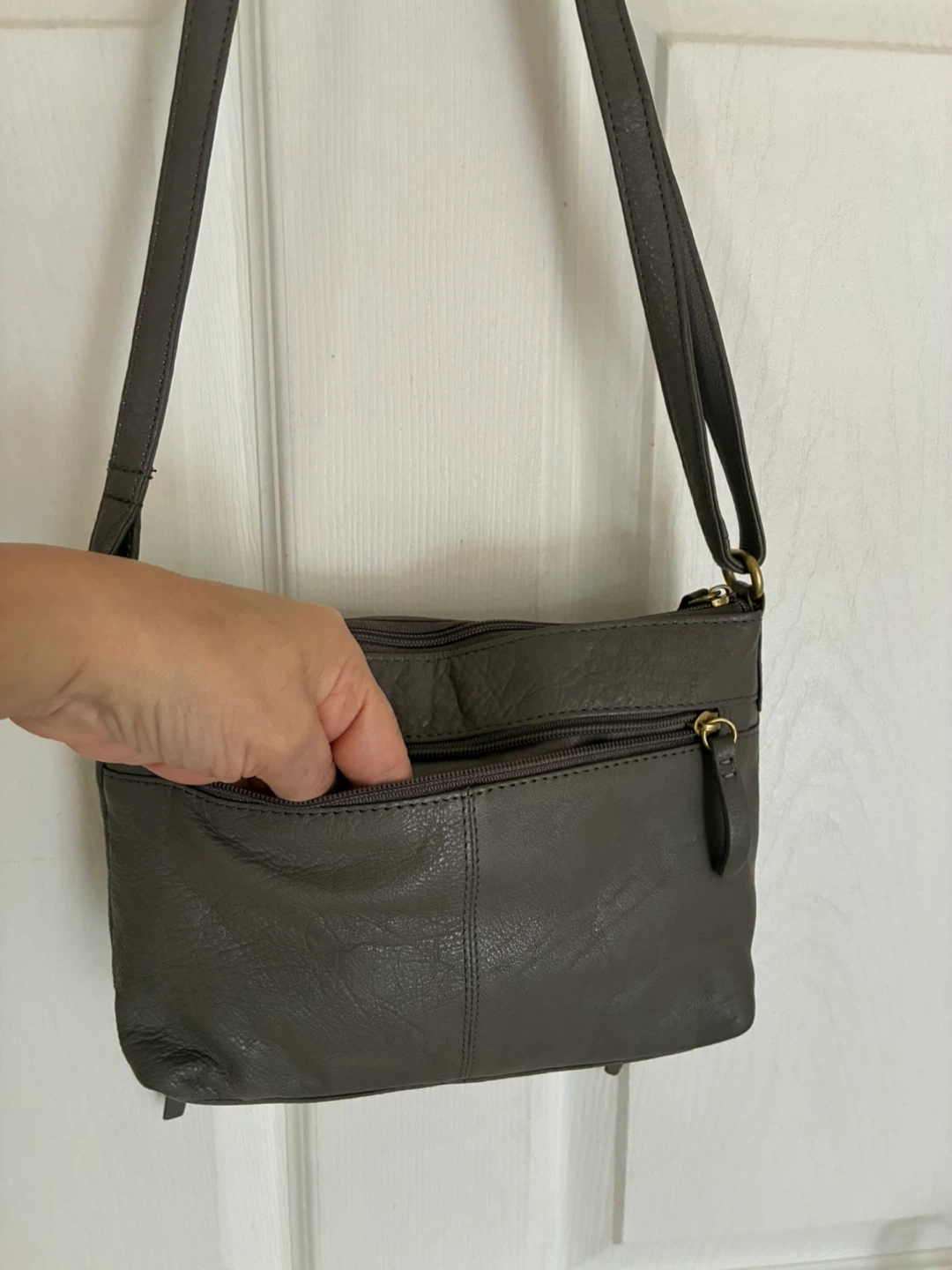 Great American Leather Works Grey Crossbody Bag - photo 5