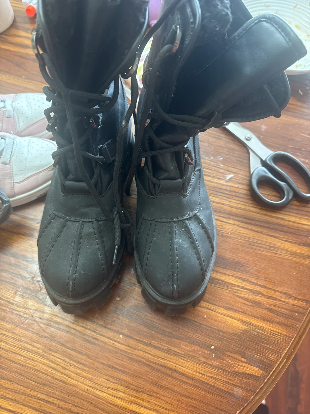 Black Winter Boots Size 8.5