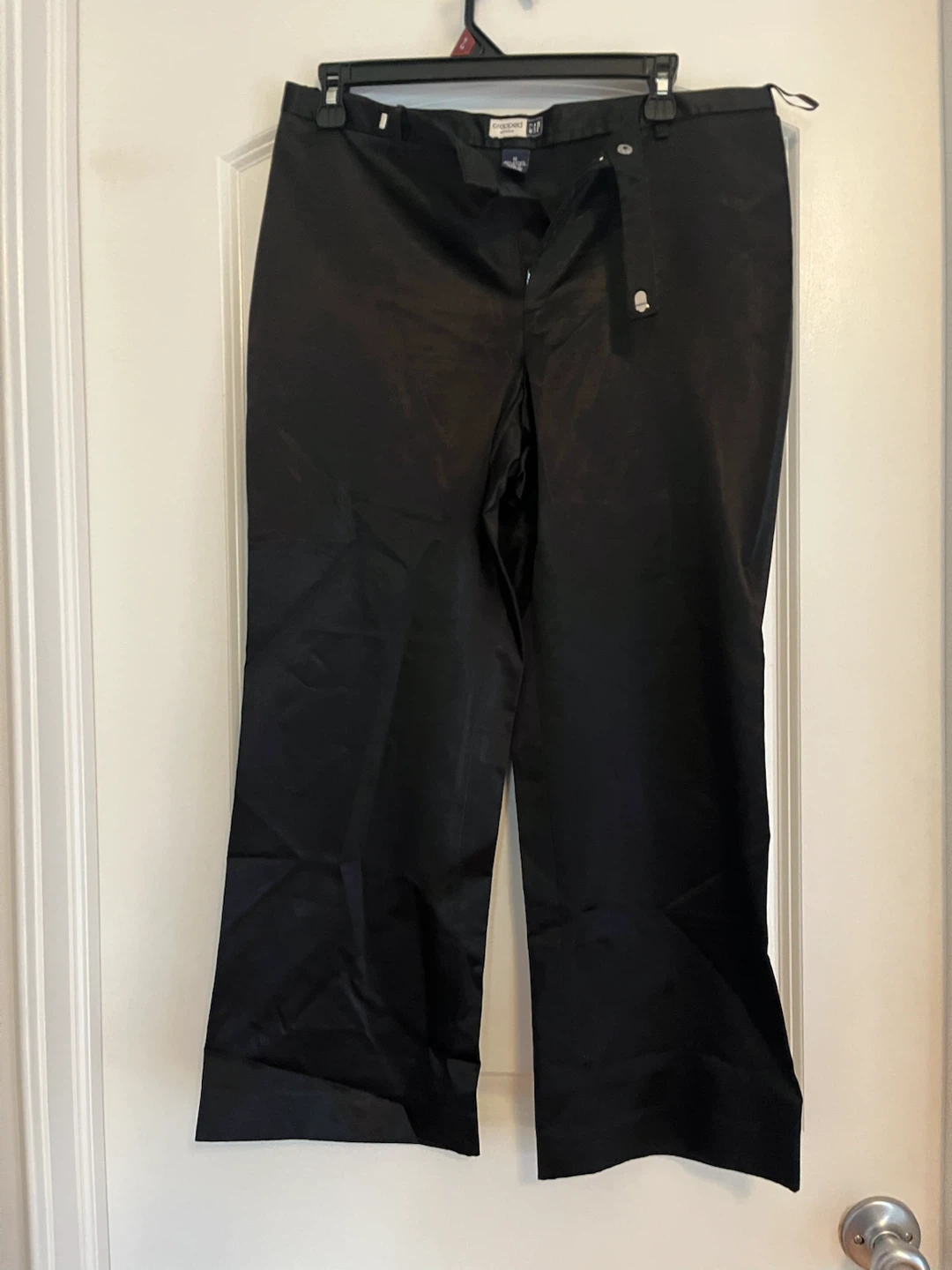 Gap Black Cropped Stretch Pants Size 10 - photo 4
