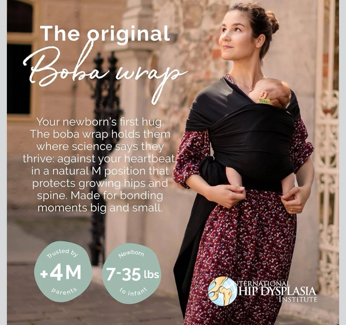 Boba Wrap Baby Carrier (black) - photo 2