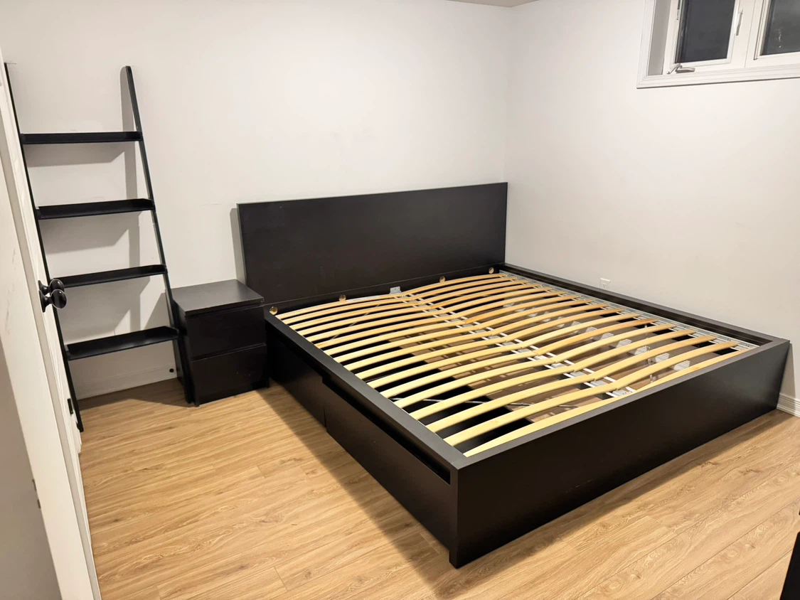 IKEA MALM King bed frame with storage