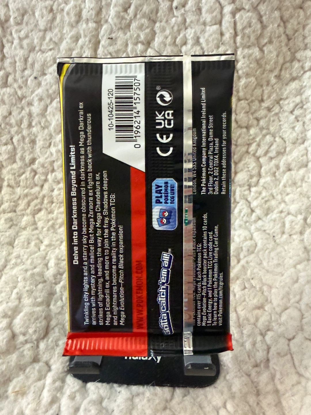 Pokemon TCG Mega Evolution Pitch Black Booster Pack - photo 2