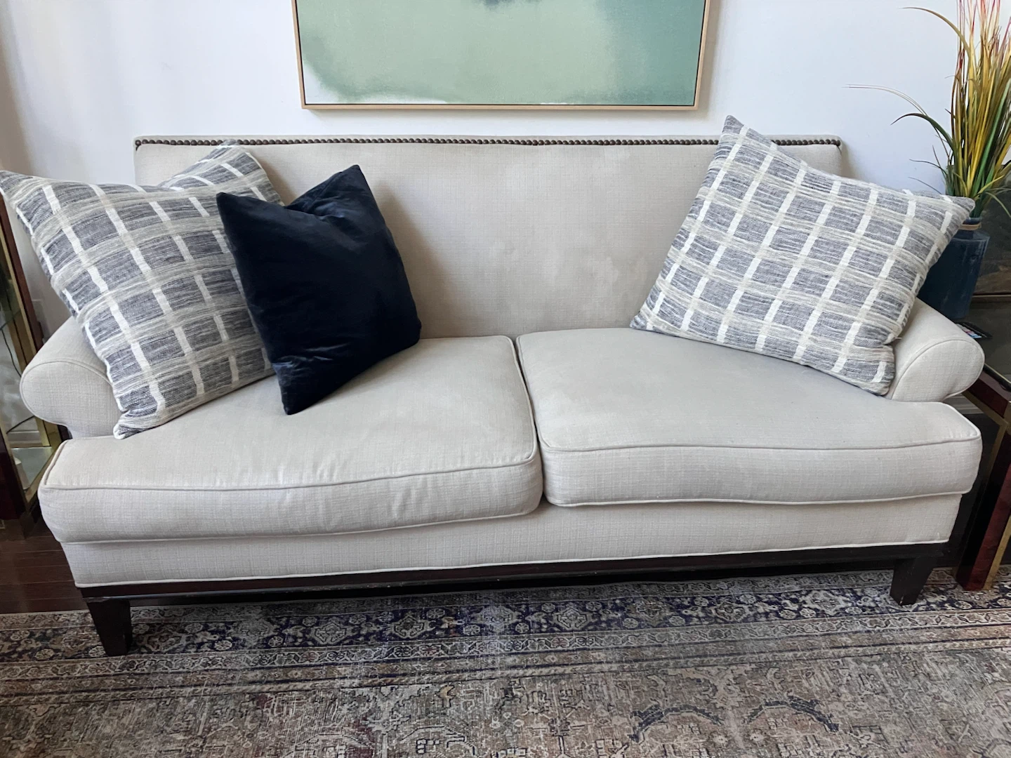 78” Sofa with Nailhead Trim - photo 2
