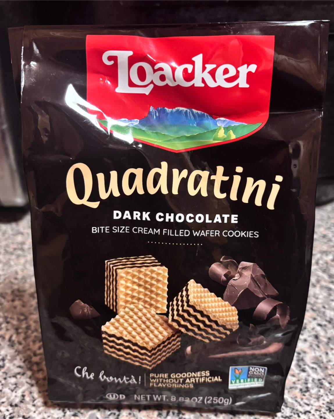 Loacker Quadratini Dark Chocolate Wafers