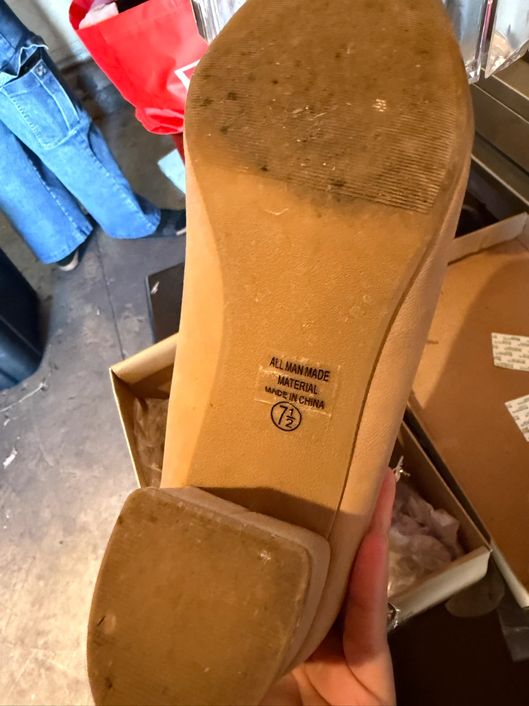 City Classified Comfort Heels Tan Size 7.5 - photo 3
