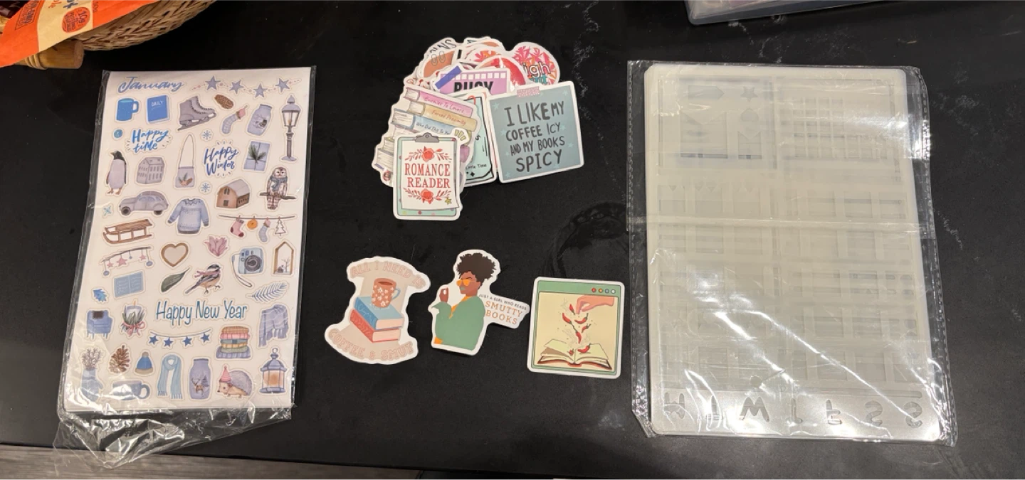 Journaling Sticker and Stencil Lot