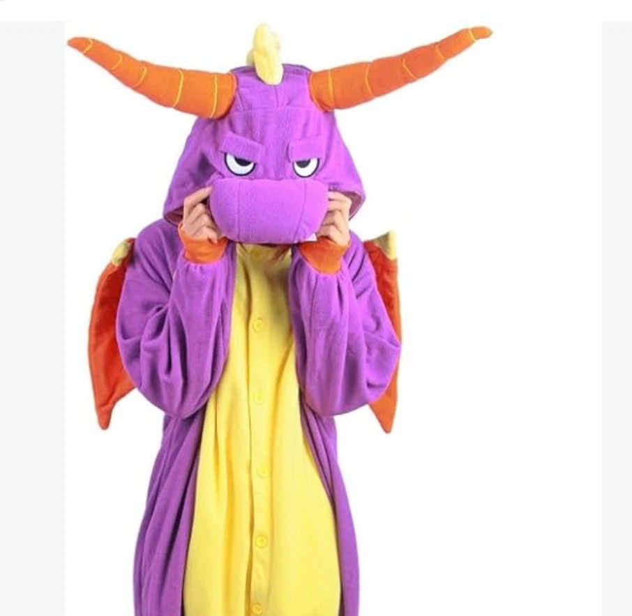 🎃 Sythe Spyro Dragon-themed adult onesie costume  🎃