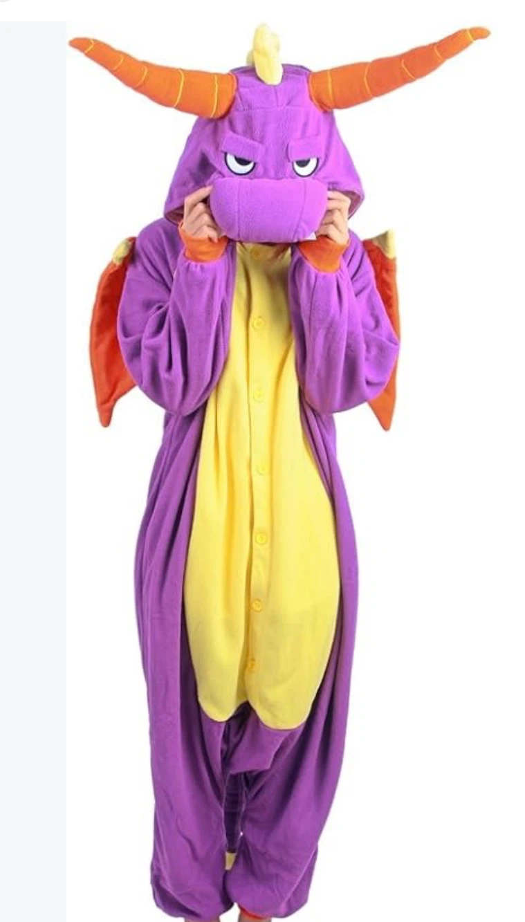 🎃 Sythe Spyro Dragon-themed adult onesie costume  🎃 - photo 2