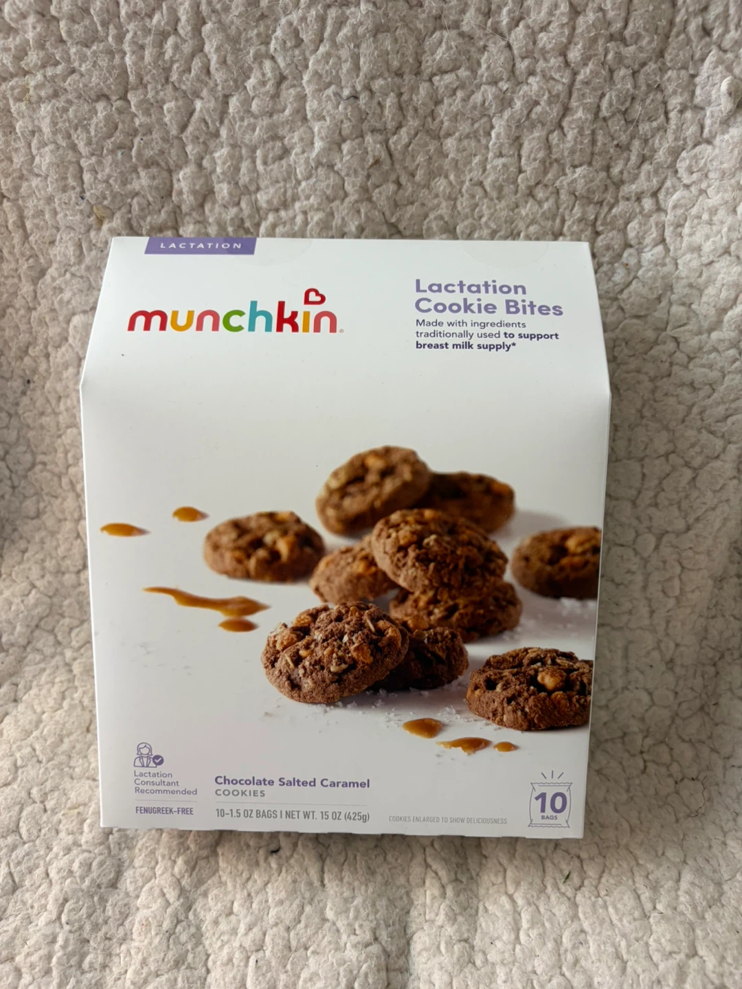 Munchkin Lactation Cookie Bites, Chocolate Salted Caramel