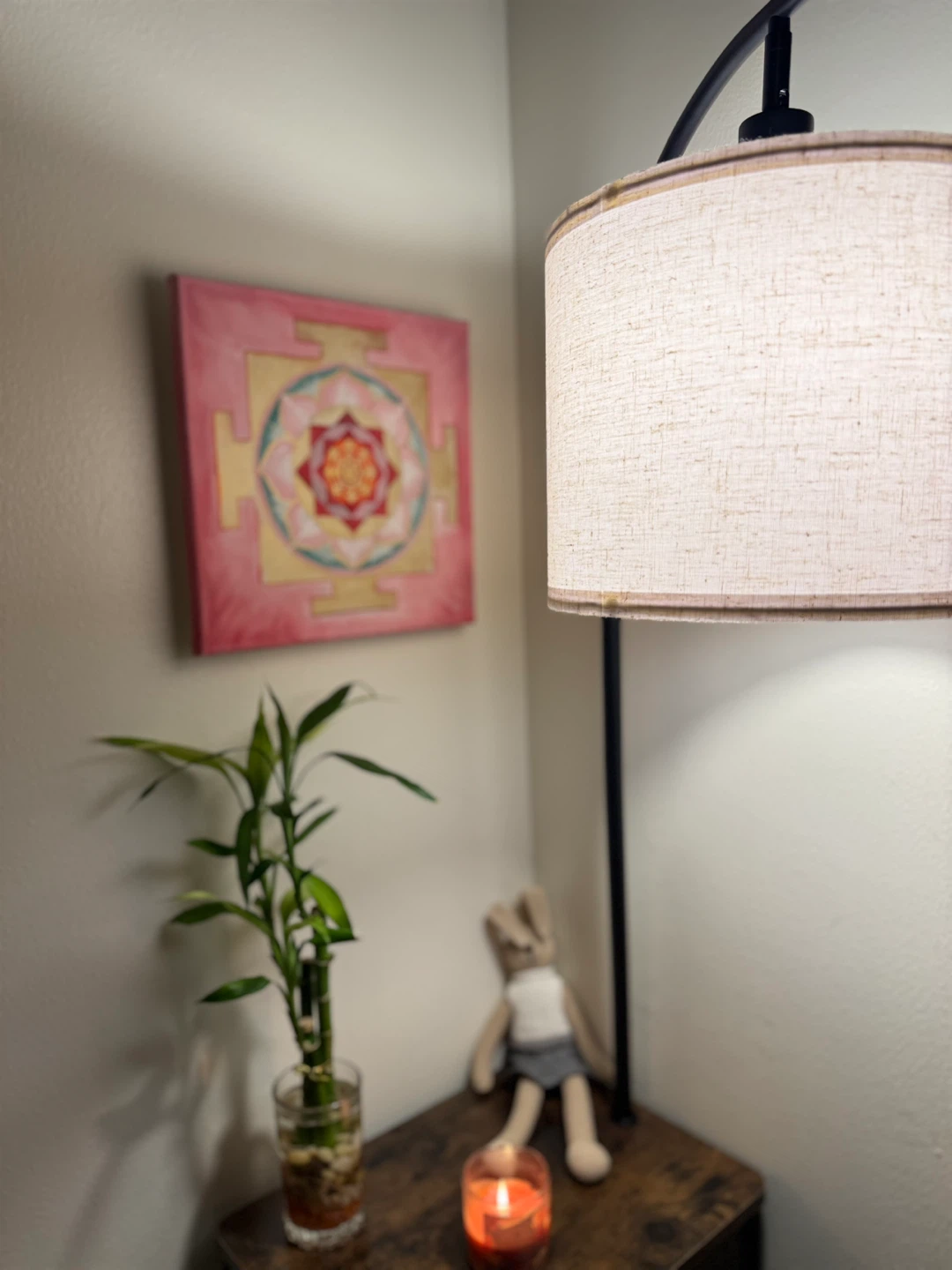 Original Hand-Painted Venus Yantra Mandala – 12×12” - photo 3